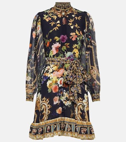 Robe chemise imprimée en crêpe de soie - Camilla - Modalova