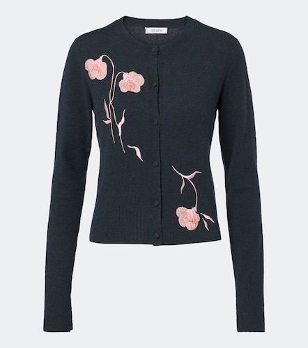 Cardigan à appliqués à fleurs - Erdem - Modalova