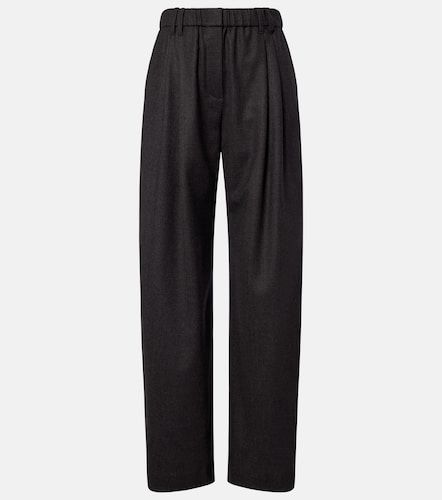 Pantalon ample en laine vierge - Brunello Cucinelli - Modalova