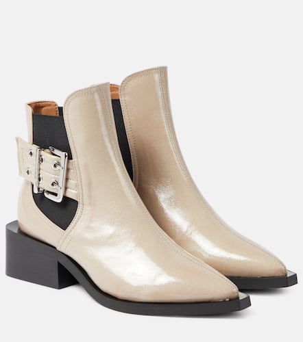 Bottines Chelsea en cuir synthétique - Ganni - Modalova