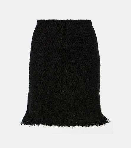 Chloé Mini-jupe taille haute en laine mélangée à franges - Chloe - Modalova