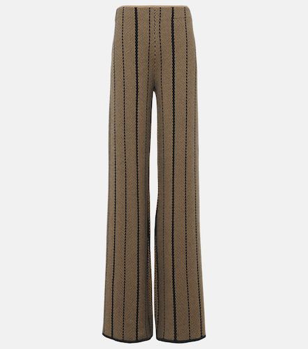 Pantalon droit en jacquard de laine - Joseph - Modalova