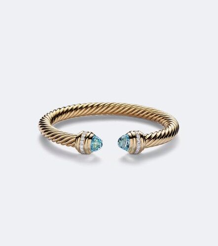 Bracelet Classic Cablespira® en or 18 ct, topazes et diamants - David Yurman - Modalova