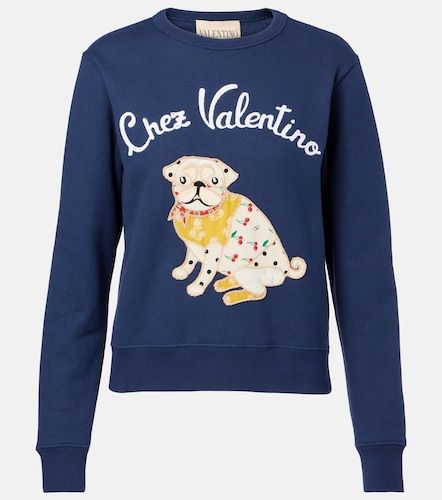 Sweat-shirt brodé en coton - Valentino - Modalova