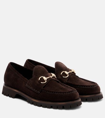 Mocassins Sylke Horsebit en daim - Gucci - Modalova