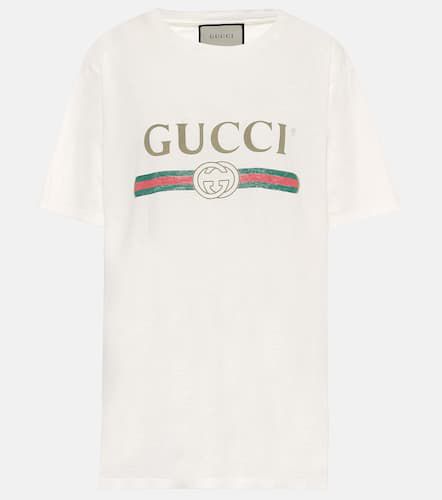 T-shirt en coton imprimé - Gucci - Modalova