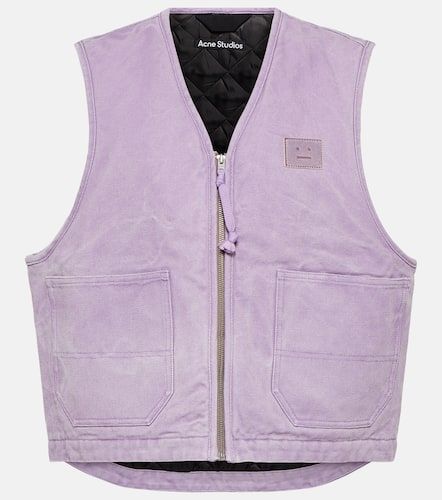 Veste sans manches Face en jean - Acne Studios - Modalova