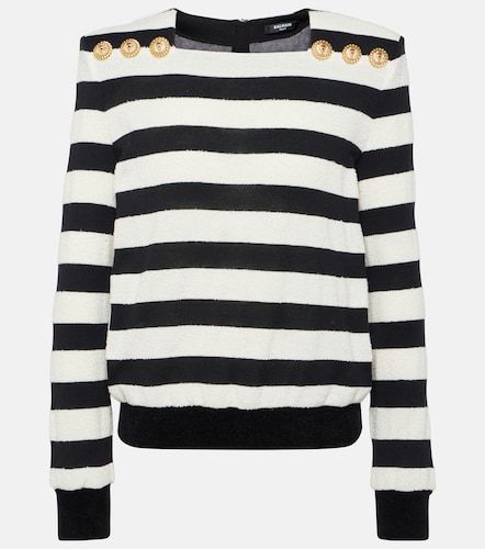 Balmain Top rayé en jersey - Balmain - Modalova