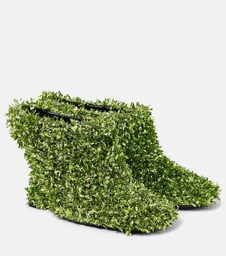 Mules compensées 105 métallisées à paillettes - Dries Van Noten - Modalova