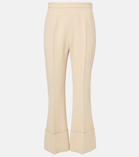 Pantalon évasé en crêpe de laine vierge - Valentino - Modalova