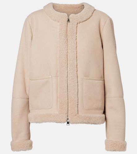Veste doudoune Buis en daim et shearling - Moncler - Modalova