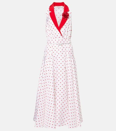 Robe midi en sergé de soie à pois et ceinture - Rodarte - Modalova