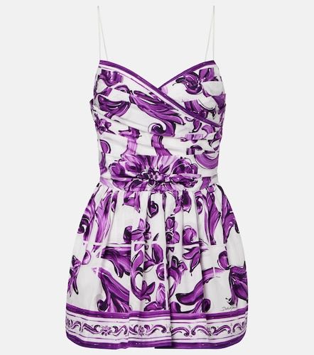 Robe Majolica en coton - Dolce&Gabbana - Modalova