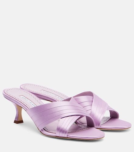 Mules Viera 50 en satin - Manolo Blahnik - Modalova