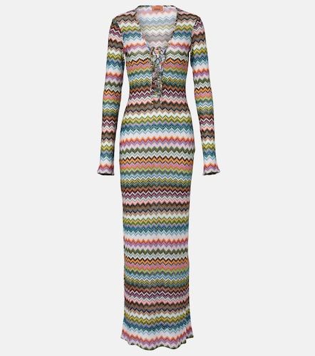 Missoni Robe longue Zigzag en lamé - Missoni - Modalova