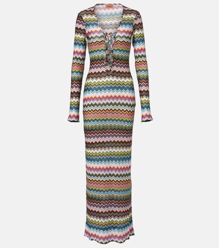 Missoni Robe longue Zigzag en lamé - Missoni - Modalova