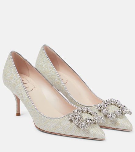 Escarpins Flower Strass en tweed - Roger Vivier - Modalova