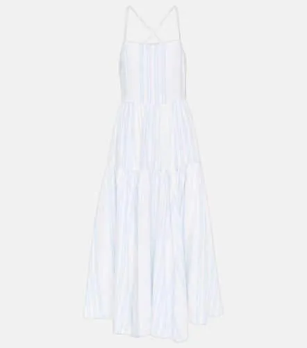 Robe longue rayée en lin - Polo Ralph Lauren - Modalova