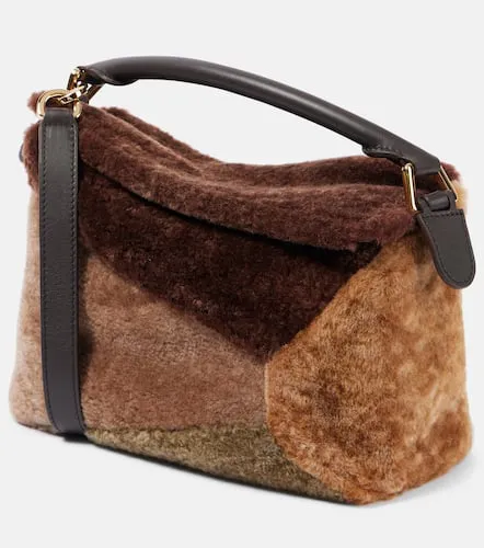 Sac Puzzle Edge Small en shearling - Loewe - Modalova