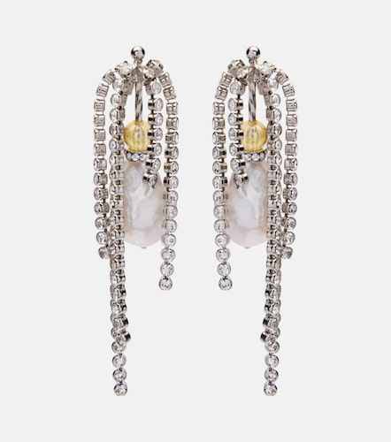 Boucles d'oreilles à perles et cristaux - Dries Van Noten - Modalova