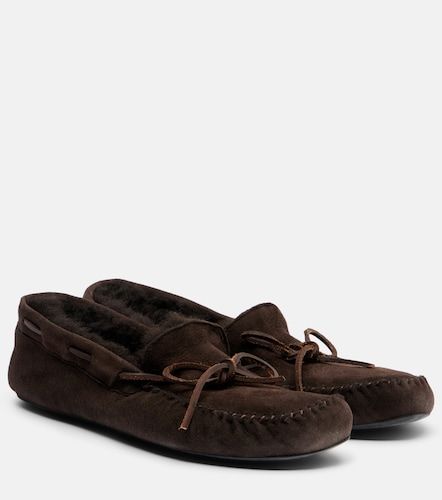 Chaussures bateau Lucca en daim - The Row - Modalova