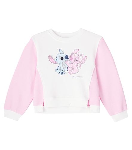 X Disney® – Sweat-shirt Stitch en coton mélangé - Monnalisa - Modalova