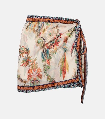 Jupe portefeuille à motif cachemire - Etro - Modalova