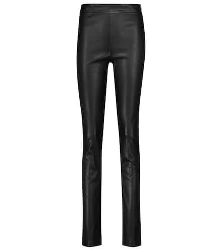 Pantalon skinny à taille haute en cuir - Helmut Lang - Modalova