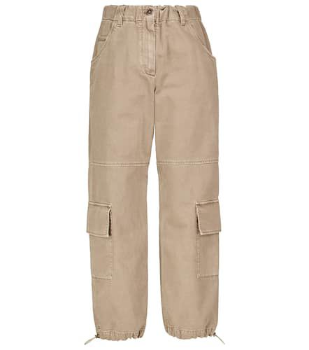 Pantalon cargo ample en coton - Brunello Cucinelli - Modalova