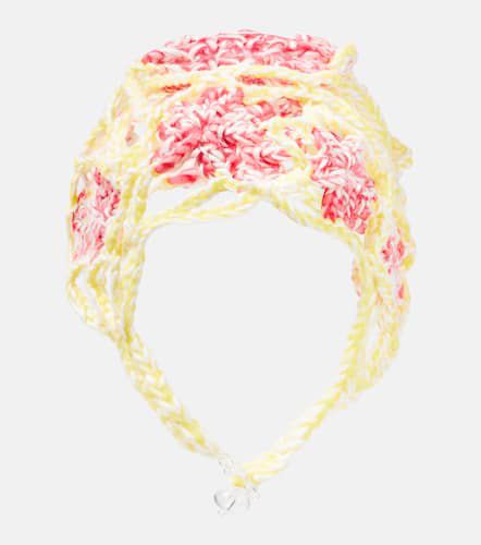 Chapeau en crochet de laine à fleurs - Susan Fang - Modalova