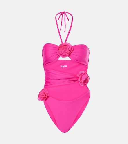 Maillot de bain à découpes et appliqués floraux - Same - Modalova