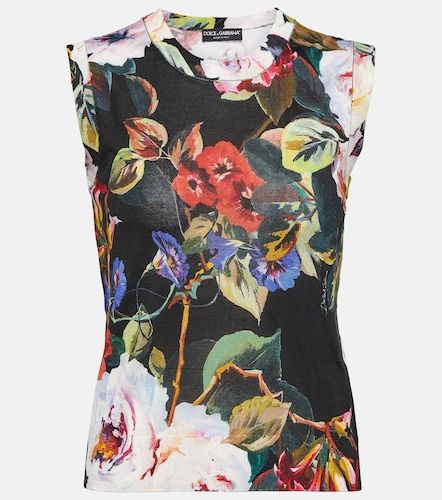 Dolce&Gabbana Top floral en soie - Dolce&Gabbana - Modalova