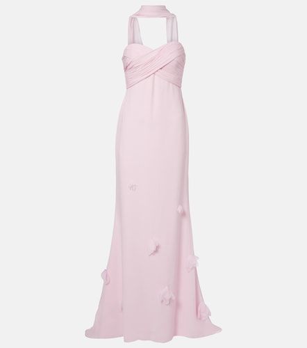 Robe longue en georgette - Self-Portrait - Modalova