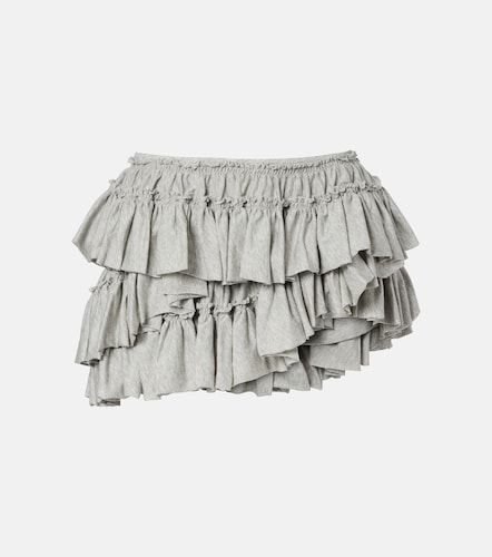 Mini-jupe asymétrique en coton - Dries Van Noten - Modalova
