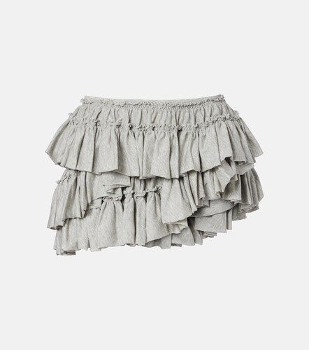 Mini-jupe asymétrique en coton - Dries Van Noten - Modalova