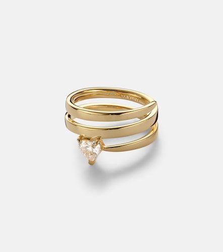 Bague Coil en or jaune 18 ct (750/1000) et diamants - Anita Ko - Modalova