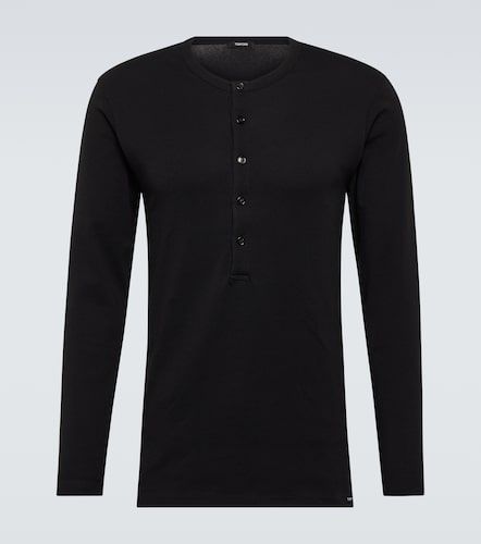 Top Henley en coton mélangé - Tom Ford - Modalova