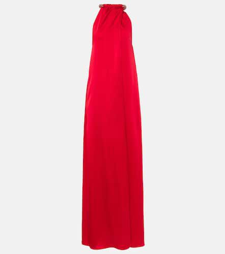 Robe longue en satin à ornements - Stella McCartney - Modalova