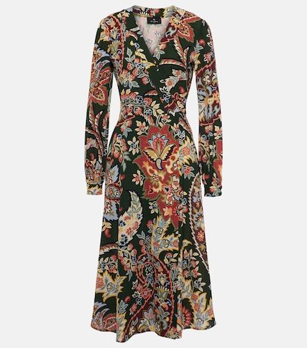 Etro Robe portefeuille à imprimé - Etro - Modalova