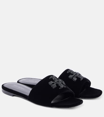 Tory Burch Mules Eleanor en velours - Tory Burch - Modalova