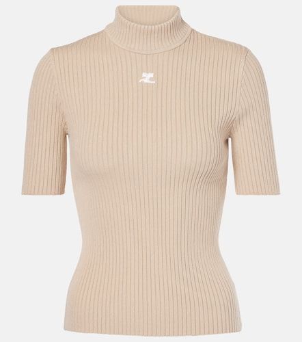 Courrèges Top Reedition en maille côtelée - Courreges - Modalova
