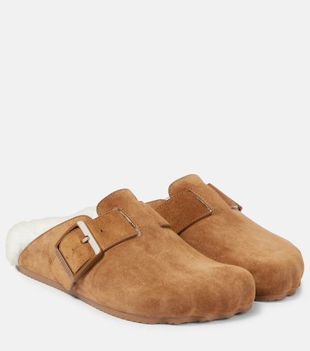Mules Sunday en daim à doublure en peau lainée - Balenciaga - Modalova