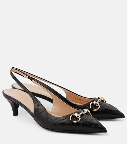 Escarpins Horsebit GG 45 en cuir - Gucci - Modalova