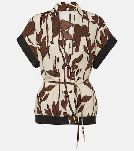 Chemise en coton à imprimé floral - Brunello Cucinelli - Modalova