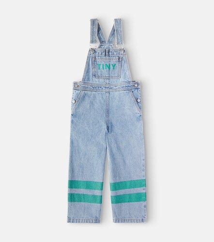 Salopette Stripes en jean à logo - Tinycottons - Modalova