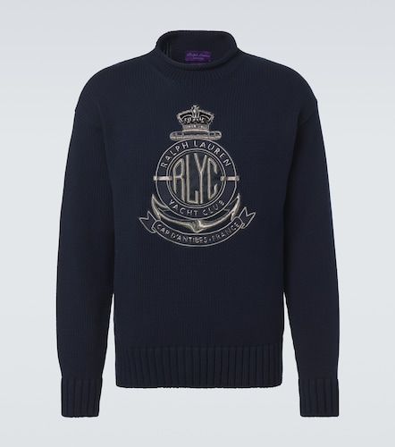 Pull en coton à broderie - Ralph Lauren Purple Label - Modalova