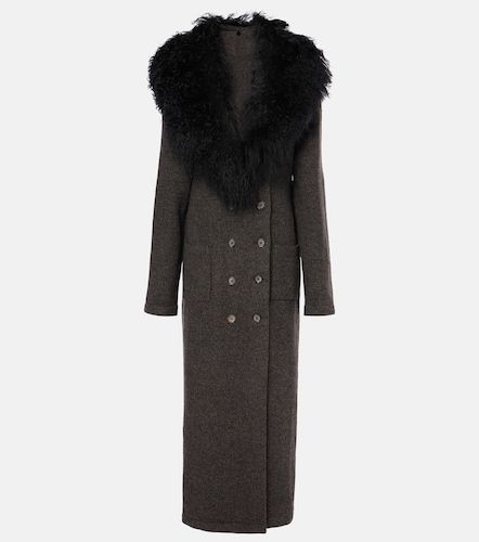 Manteau en cachemire et peau lainée - Magda Butrym - Modalova