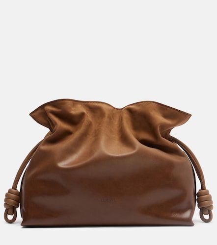 Pochette Flamenco Medium en daim - Loewe - Modalova