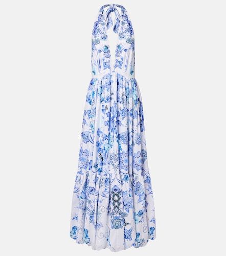 Robe longue en coton à ornements - Camilla - Modalova
