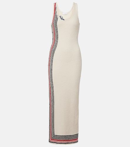 Robe midi rayée en coton mélangé - Rabanne - Modalova